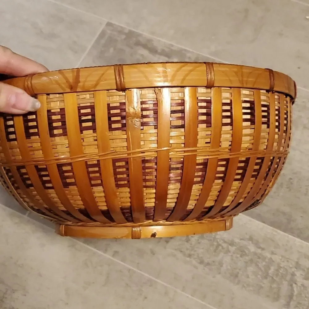 Large Stunning Woven Bowl Basket